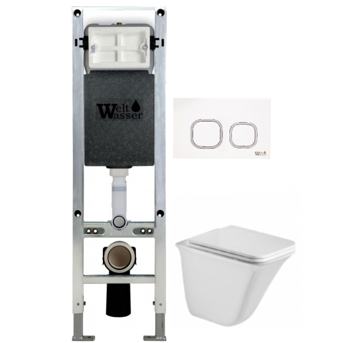 Комплект Weltwasser AMBERG 350 ST + ROTBACH 004 GL-WT + AMBERG RD-WT  10000006570 - 0