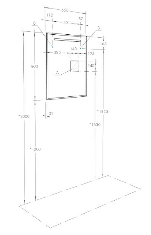 Зеркало Aquaton Оптима 65 белый 1A127002OP010 - 3