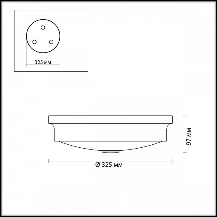 Настенно-потолочный светильник Odeon Light Walli Marsei 4825/3C - 2