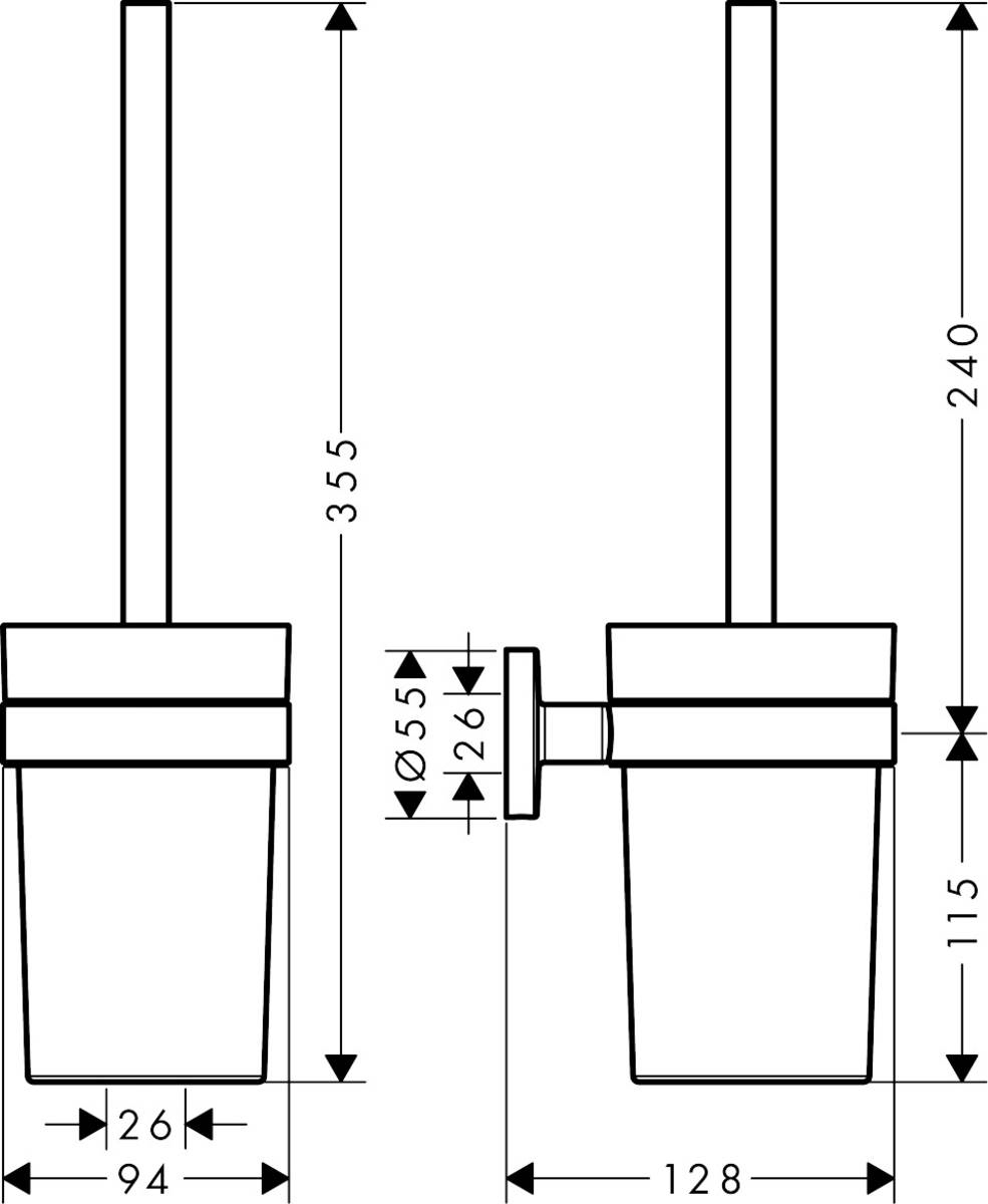 Ершик Hansgrohe Logis Universal 41722000 - 1