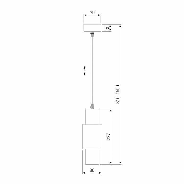 Подвесной светильник Eurosvet Bento 50204/1 LED - 1