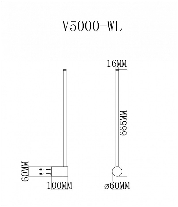 Бра Moderli Ricco V5000-WL - 1