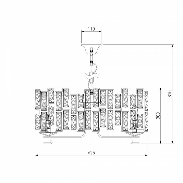 Подвесной светильник Bogate's Frammenti 352/8 Strotskis Smart - 1