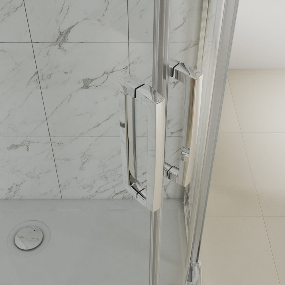 Душевой уголок STWORKI Лунд DE018RBL90110200CH 110x90 см профиль хром глянец 3GW029TTKK000 - 3