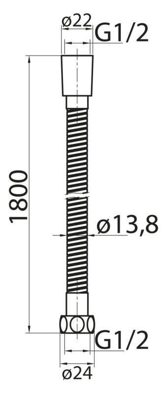 Душевой шланг Cezares Articoli vari  CZR-FMDC-120-03 - 4