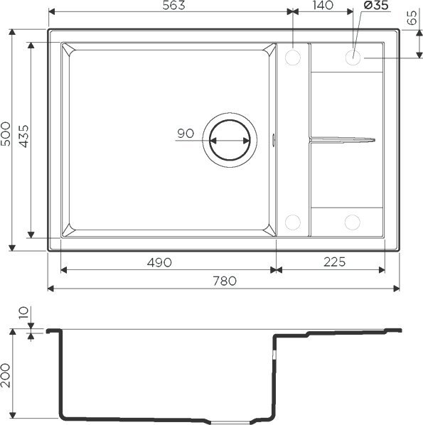 Мойка кухонная Omoikiri Sumi 78-LB шампань 4993726 - 2