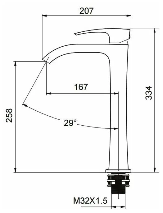 Смеситель для раковины Gappo хром глянцевый G1007-81 - 1