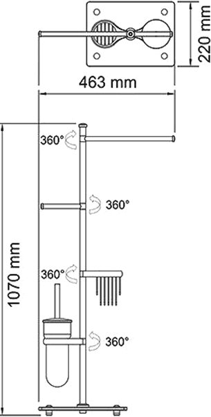 Стойка Wasserkraft K-1248 - 6