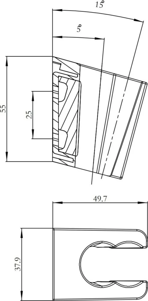 Держатель для лейки IDDIS 080  080CP00i53 - 2