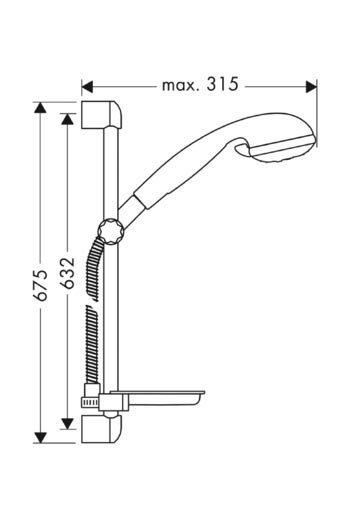 Душевой гарнитур Hansgrohe   27751000 - 2