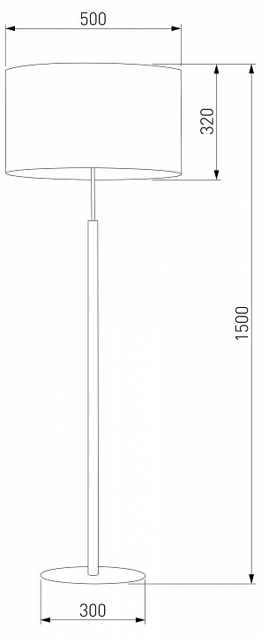 Торшер TK Lighting Deva 5218 Deva Graphite - 1