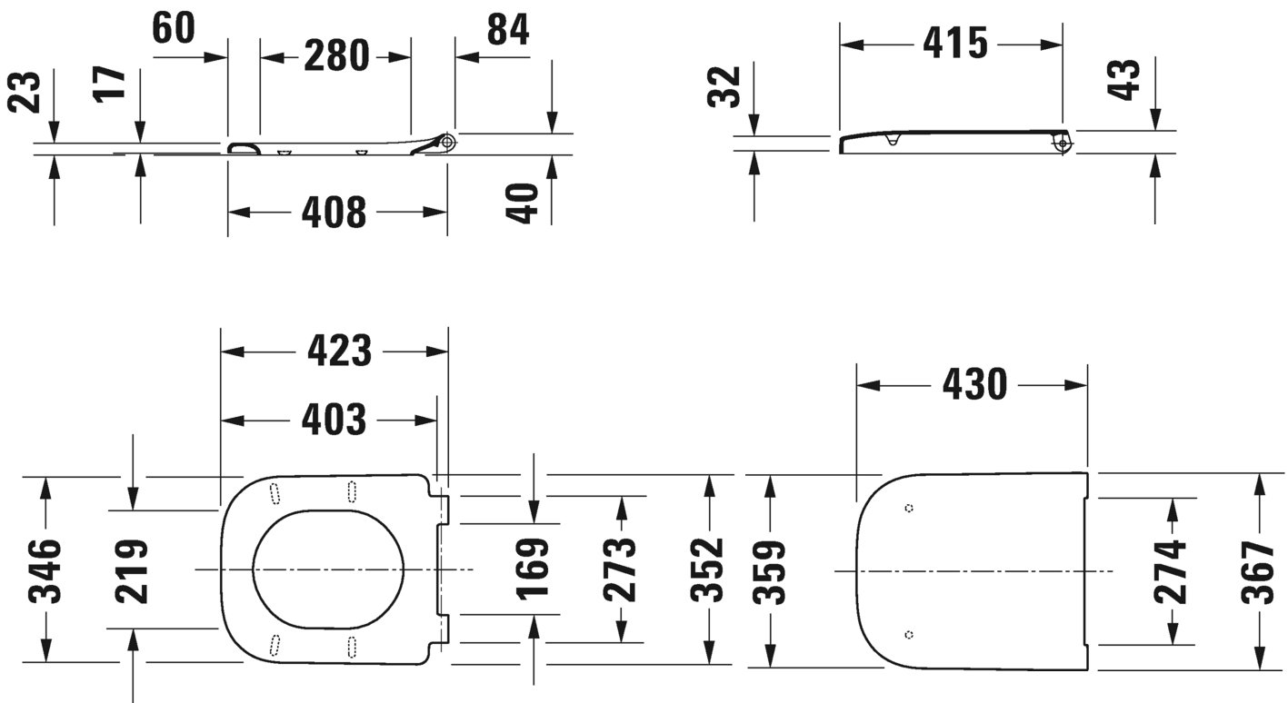 Крышка-сиденье Duravit Happy D.2 0064591300 - 2