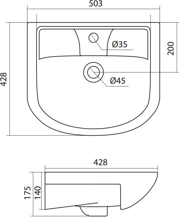 Раковина Style Line Santek Ладога 50 ЛС-00000159 - 4