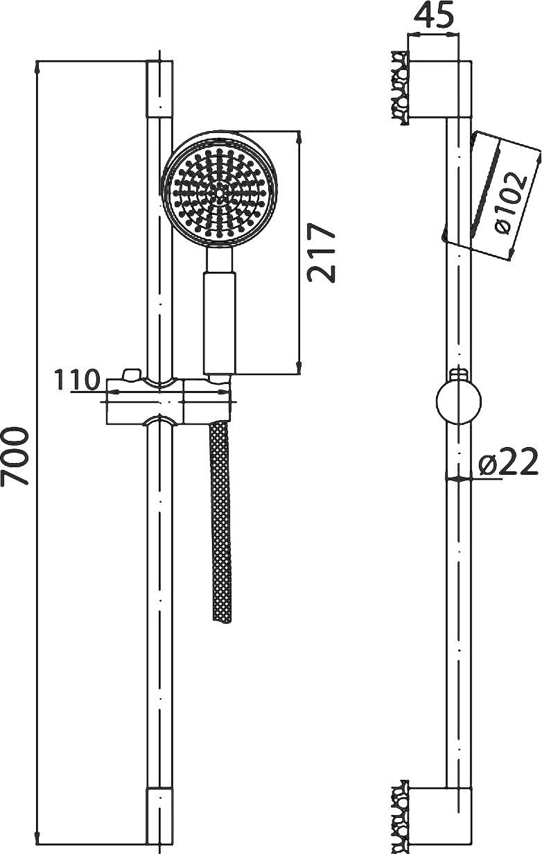 Душевой гарнитур BelBagno Vittoria VIT SAL CRM VIT-SAL-CRM - 2