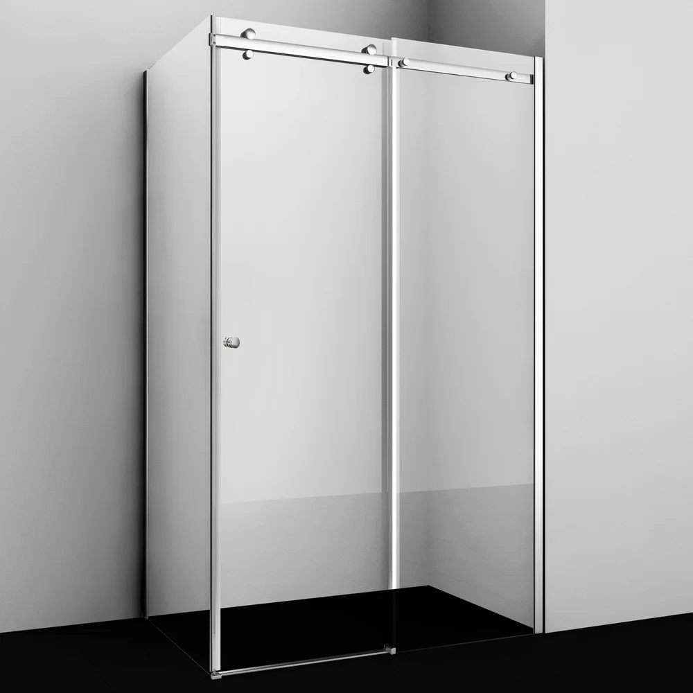 Душевой уголок Wasserkraft Vils 100x90 профиль хром стекло прозрачное 56R22 - 0