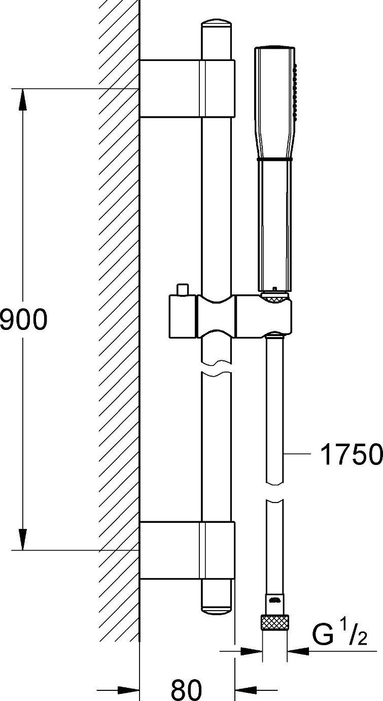 Душевой гарнитур Grohe Grandera 26038000 - 1