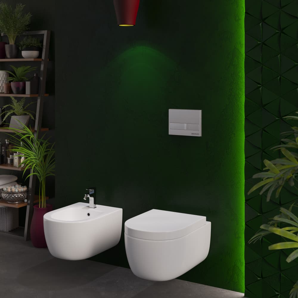 Унитаз подвесной Berges Wasserhaus Ego XL Rimless с микролифтом 082124 - 1