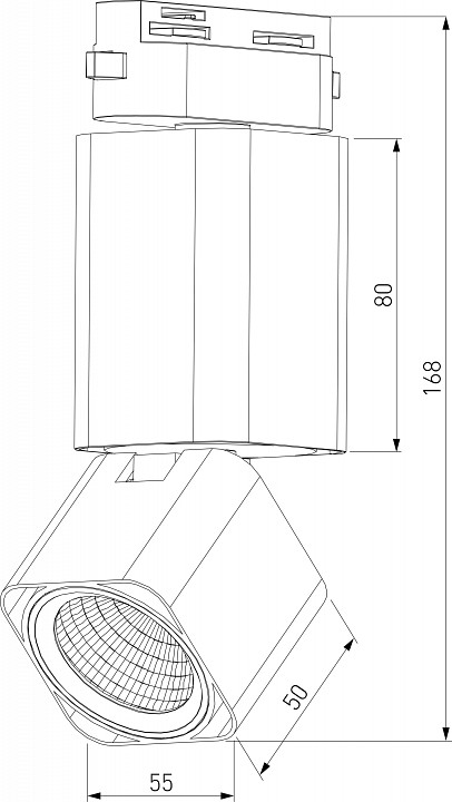 Трековый светодиодный светильник Elektrostandard Cubus 85516/01 белый матовый a062877 - 1