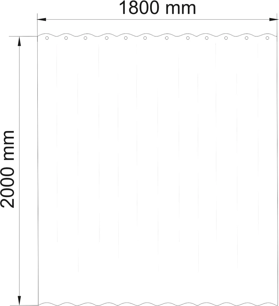 Штора для ванной Wasserkraft Ammer 180х200 рисунок белый  SC-38101 - 6