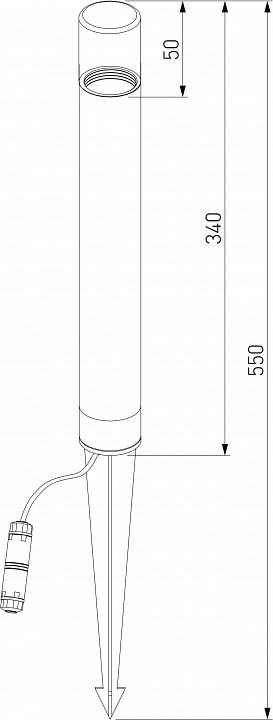 Наземный низкий светильник Elektrostandard Hidden a066037 - 4