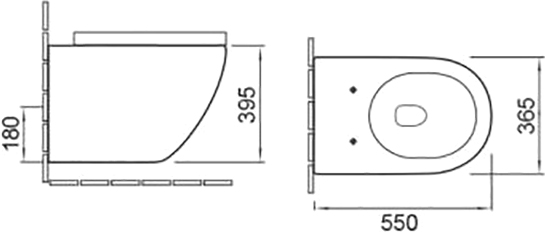 Унитаз подвесной SantiLine SL-5002MB - 1