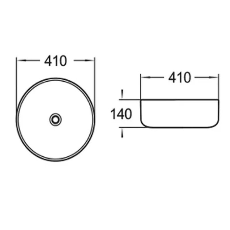 Накладная раковина Comforty 41 белая 00004143740 - 3