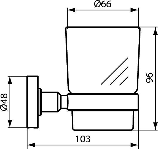 Стакан IOM с держат Ideal Standard A9120XG - 2