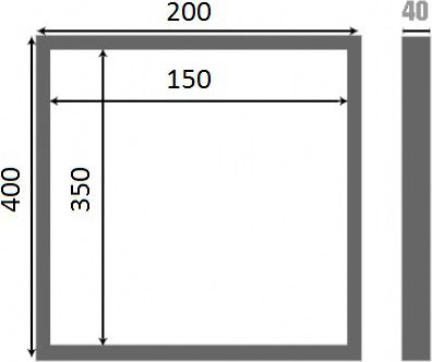 Люк настенный Люкер К 40x20 - 5