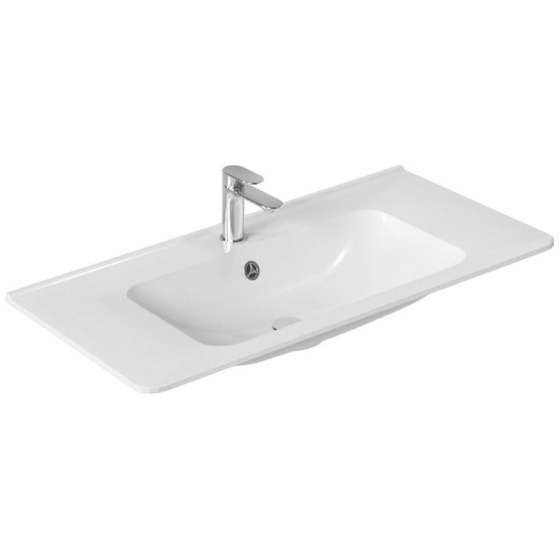 Тумба с раковиной Vincea Vico 100 белая - 3
