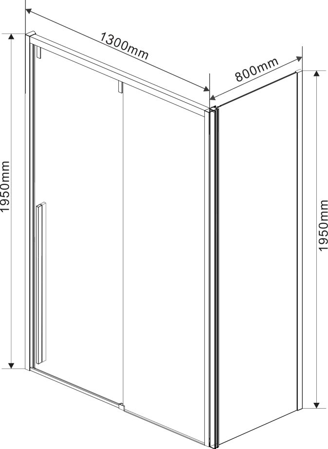 Душевой уголок Vincea Lugano VSR-1L8013CL-1 130х80 см, профиль хром - 4