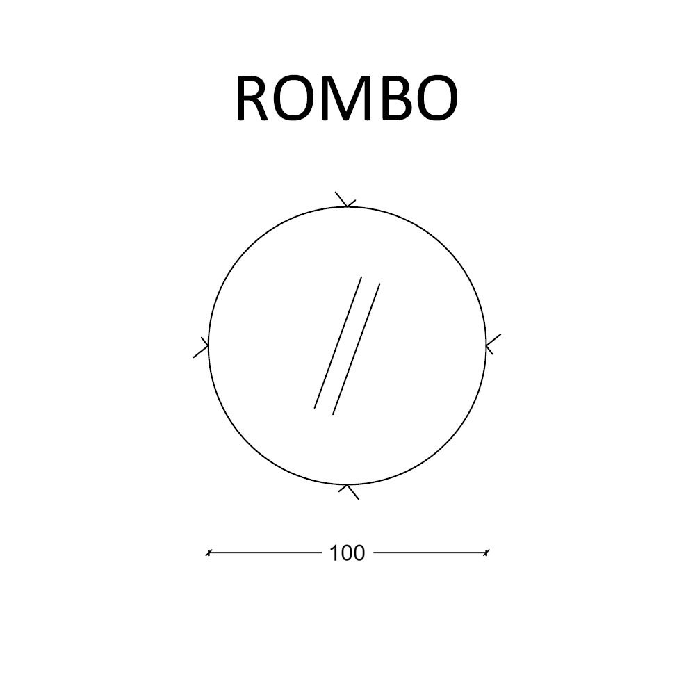 Зеркало Armadi Art Rombo 100 с подсветкой 545-100 - 4