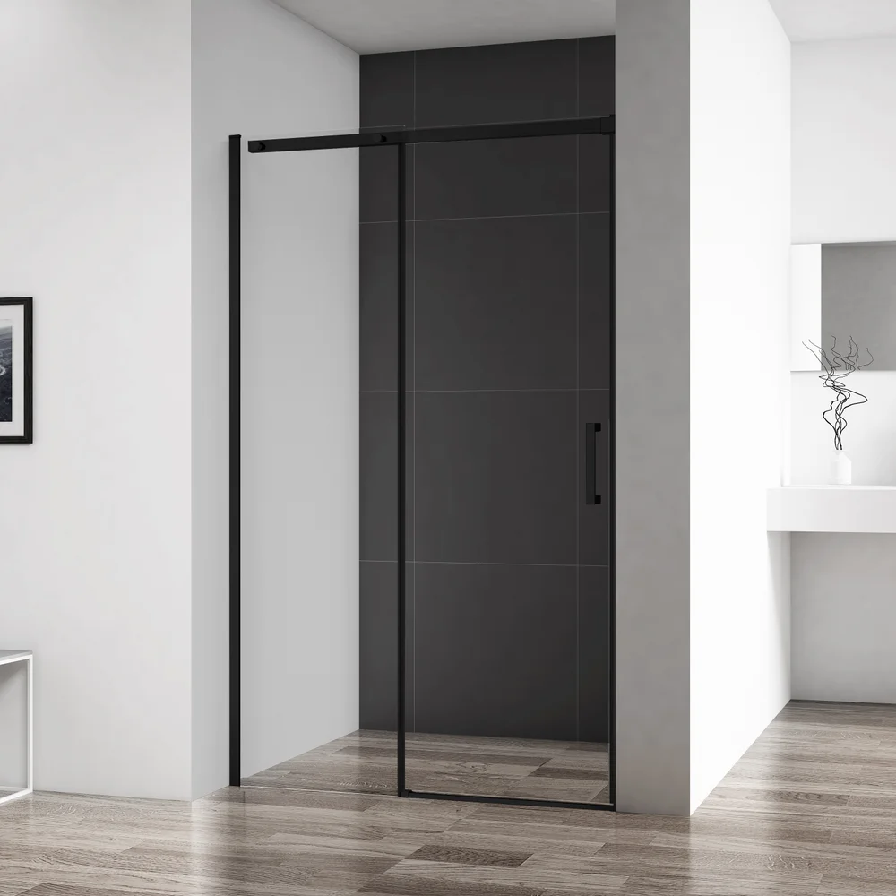 Душевая дверь BelBagno Acqua 120 профиль черный матовый  ACQUA-BF-1-120-C-NERO - 0