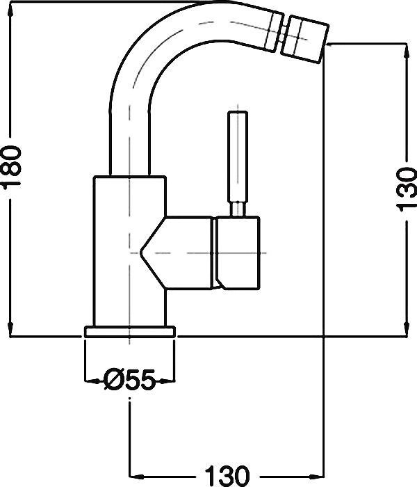 Смеситель Cezares Olimp BSM2 02 L для биде OLIMP-BSM2-02-L - 1