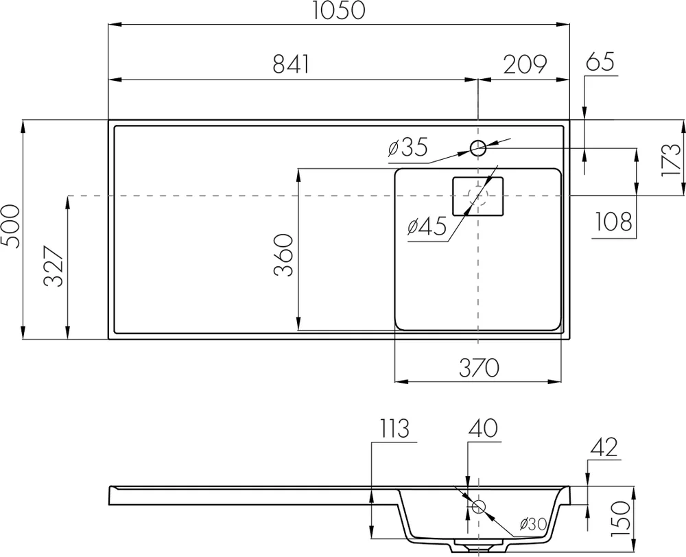 Комплект мебели Aquaton Лондри 40 темное дерево - 10