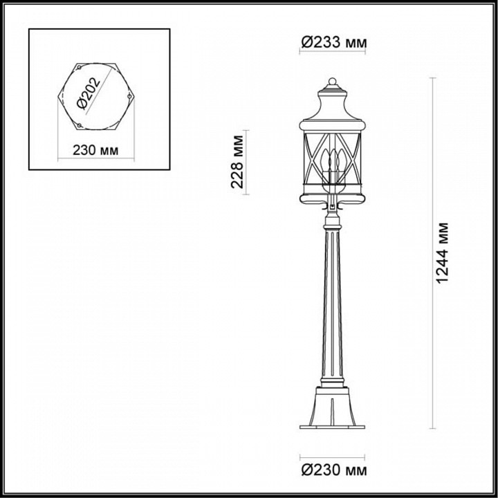 Уличный светильник Odeon Light Nature Sation 4045/3F - 2