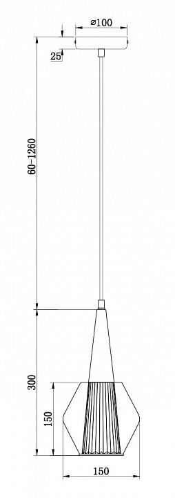 Подвесной светильник Freya Copita FR5133PL-01W - 2