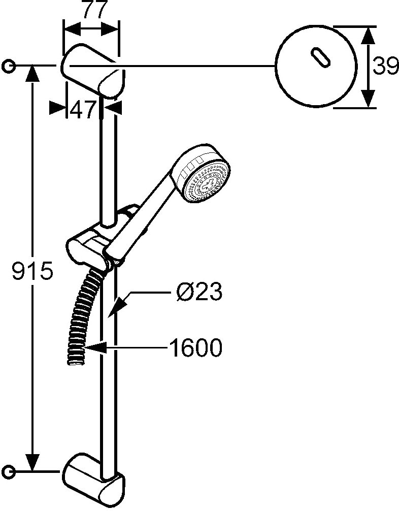 Душевой гарнитур Kludi Zenta  6085091-00 - 3