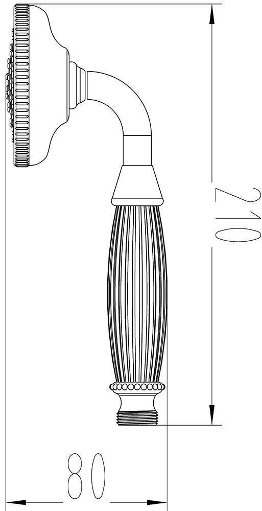 Душевая лейка Milacio MC.006.SL - 2