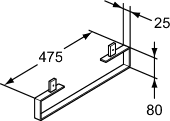 Полотенцедержатель Ideal Standard Adapto хром U8615AA - 2