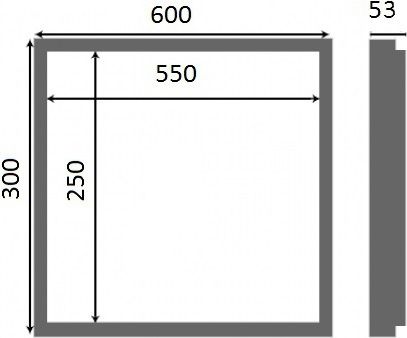 Люк настенный Люкер AL-KR 30x60 - 8