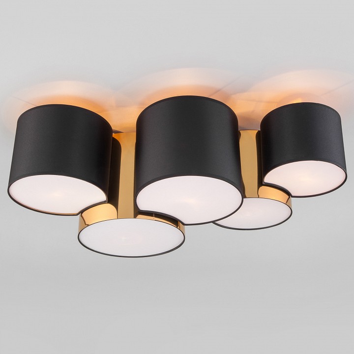 Потолочная люстра TK Lighting Mona 3447 Mona Black/Gold - 0