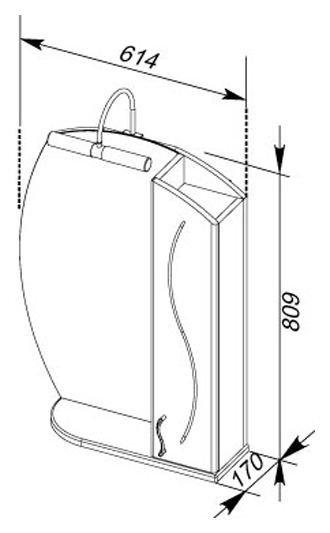 Зеркало Aquanet Моника 60 186773 - 5