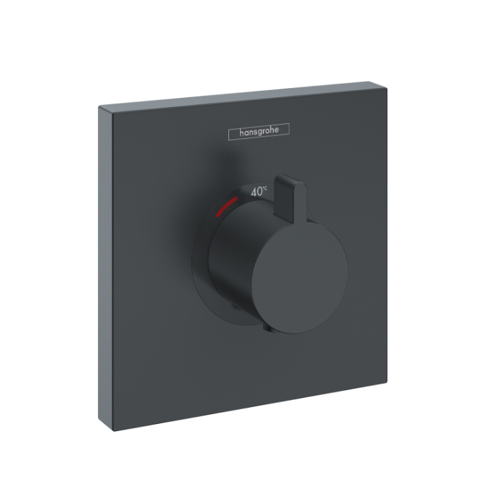 Смеситель для душа Hansgrohe ShowerSelect HighFlow с термостатом черный матовый 15760670 - 0