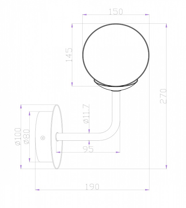 Бра Maytoni Erich MOD221-WL-01-N - 1