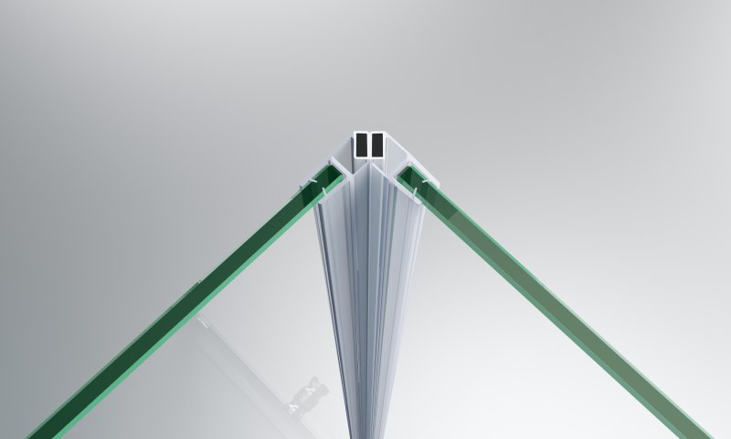 Душевой уголок BelBagno Etna 120х80 хром  ETNA-AH-12-120/80-C-Cr - 3