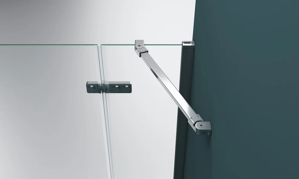 Душевая дверь BelBagno Kraft 120 профиль хром  KRAFT-60/60-C-Cr-L - 4