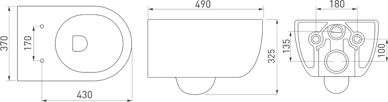 Унитаз подвесной Berges Wasserhaus Ego Rimless с микролифтом 082122 - 9