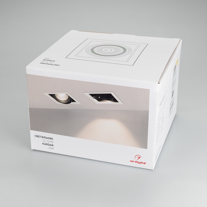 Встраиваемый светодиодный светильник Arlight CL-Kardan-S190x190-25W White6000 026500 - 4