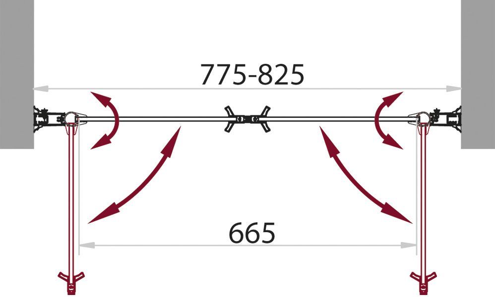 Душевая дверь в нишу BelBagno Sela B 2 80 C Cr SELA-B-2-80-C-Cr - 2