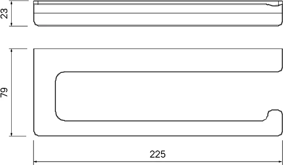 Держатель туалетной бумаги IDDIS Slide SLIBS00i43 открытый - 4